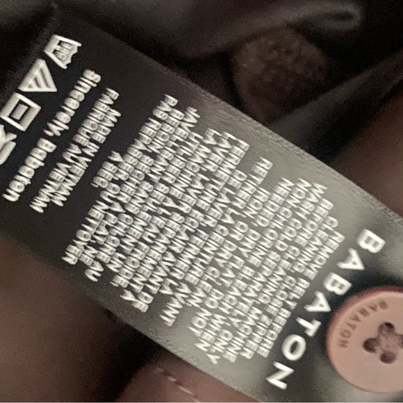 ARITZIA Babaton Women's mocha Brown Vegan Faux Leather Pants Belted Size 4 - Picture 4 of 8